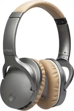 Bol.com Denver BTN-207 - Draadloze Over-ear koptelefoon - Beige aanbieding