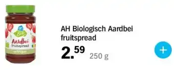 Albert Heijn AH Biologisch Aardbei fruitspread aanbieding