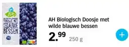 Albert Heijn AH Biologisch Doosje met wilde blauwe bessen aanbieding