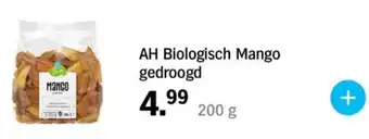 Albert Heijn AH Biologisch Mango gedroogd aanbieding