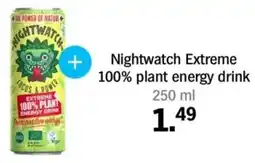 Albert Heijn Nightwatch Extreme 100% plant energy drink aanbieding