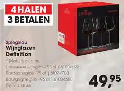 HANOS Spiegelau Wijnglazen Definition aanbieding