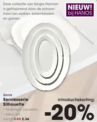 HANOS Serax Serviesserie Silhouette aanbieding