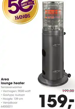 HANOS Area lounge heater aanbieding