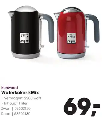 HANOS Kenwood Waterkoker kMix aanbieding