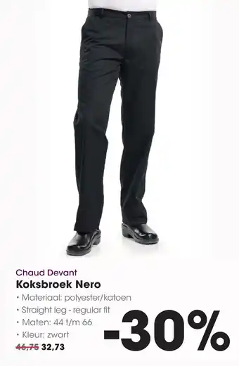 HANOS Chaud Devant Koksbroek Nero aanbieding