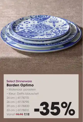HANOS Select Dinnerware Borden Optimo aanbieding
