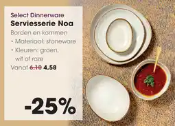 HANOS Select Dinnerware Serviesserie Noa aanbieding