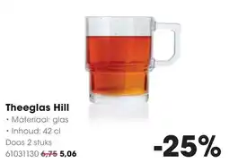 HANOS Theeglas Hill aanbieding