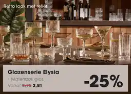 HANOS Glazenserie Elysia aanbieding