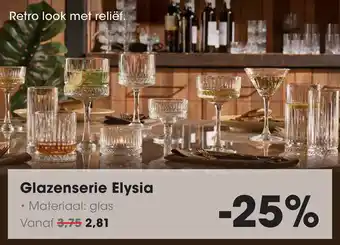 HANOS Glazenserie Elysia aanbieding