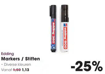 HANOS Edding Markers / Stiften aanbieding