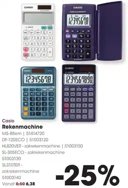 HANOS Casio Rekenmachine aanbieding