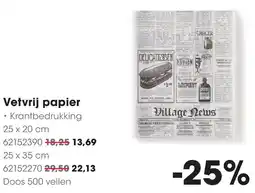 HANOS Vetvrij papier aanbieding
