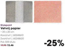 HANOS Stylepoint Vetvrij papier aanbieding