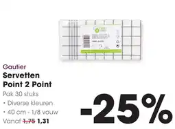 HANOS Gautier Servetten Point 2 Point aanbieding