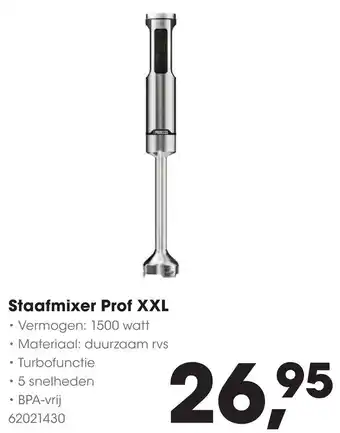 HANOS Staafmixer Prof XXL aanbieding
