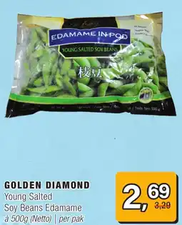 Amazing Oriëntal Golden diamond Young Salted Soy Beans Edamame aanbieding