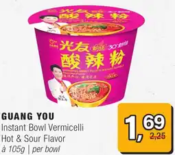 Amazing Oriëntal Guang you Instant Bowl Vermicelli aanbieding