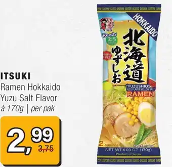 Amazing Oriëntal Itsuki Ramen Hokkaido Yuzu Salt Flavor aanbieding