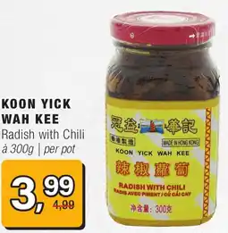 Amazing Oriëntal Koon yick wah kee Radish with Chili aanbieding