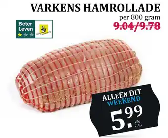 Boon`s Markt Varkens Hamrollade 800 gram aanbieding