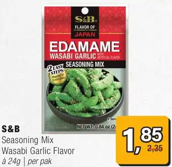 Amazing Oriëntal S&B Seasoning Mix Wasabi Garlic Flavor aanbieding