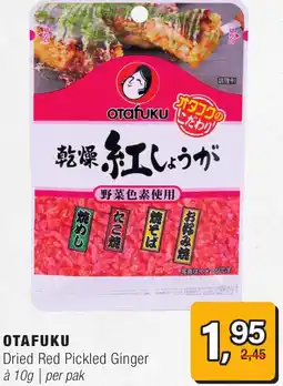 Amazing Oriëntal Otafuku Dried Red Pickled Ginger aanbieding