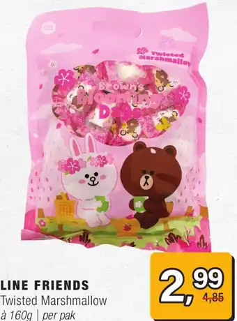 Amazing Oriëntal Line friends Twisted Marshmallow aanbieding