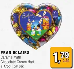 Amazing Oriëntal Pran eclairs Caramel With Chocolate Cream Hart aanbieding