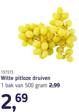 Van Hoeckel Witte pitloze druiven aanbieding