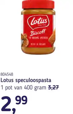 Van Hoeckel Lotus speculoospasta aanbieding