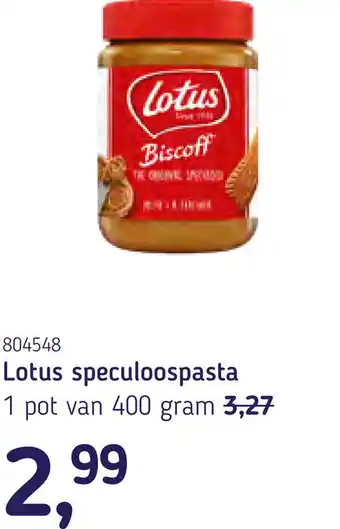 Van Hoeckel Lotus speculoospasta aanbieding
