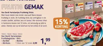 Van Hoeckel Van Oordt VarieJantjes fruitbelegsticks aanbieding
