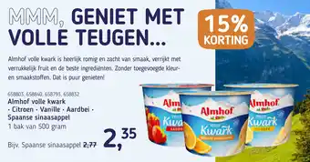 Van Hoeckel Almhof volle kwark aanbieding