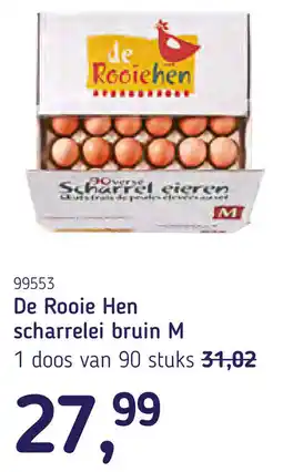 Van Hoeckel De Rooie Hen scharrelei bruin M aanbieding