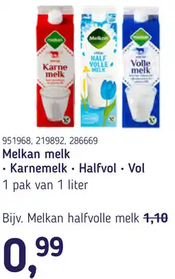 Van Hoeckel Melkan melk aanbieding
