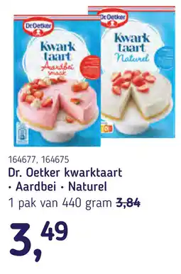 Van Hoeckel Dr. Oetker kwarktaart aanbieding