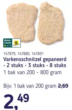 Van Hoeckel Varkensschnitzel gepaneerd aanbieding