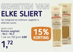 Van Hoeckel Rummo spaghetti aanbieding