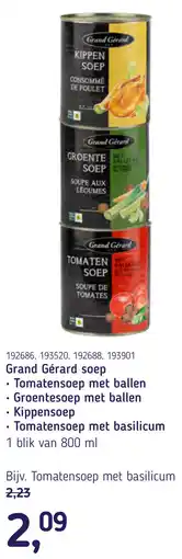 Van Hoeckel Grand Gerard soep aanbieding