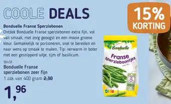 Van Hoeckel Bonduelle Franse sperziebonen zeer fijn aanbieding