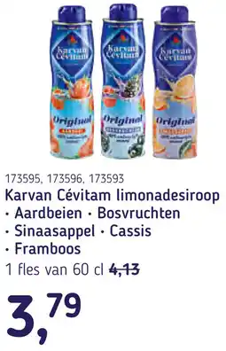 Van Hoeckel Karvan Cévitam limonadesiroop aanbieding