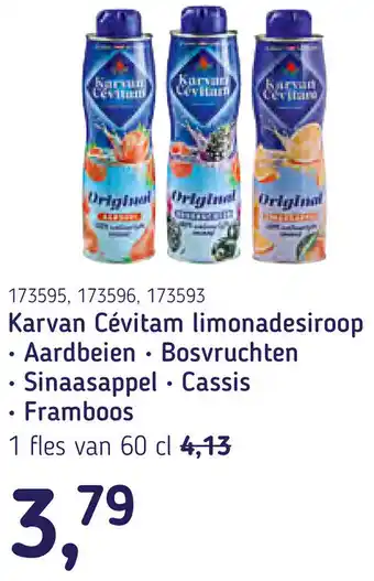 Van Hoeckel Karvan Cévitam limonadesiroop aanbieding