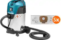 Coolblue Makita VC3011L + Makita P-72899 Stofzak (5x) aanbieding