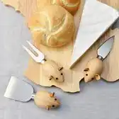 Bol.com Kikkerland Kaasmessen - Set van 3 - Muizen design aanbieding