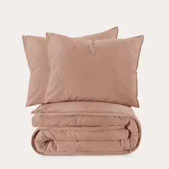 Wehkamp NOUS Living stone washed katoenen dekbedovertrek 2 persoons (200x220 cm) aanbieding