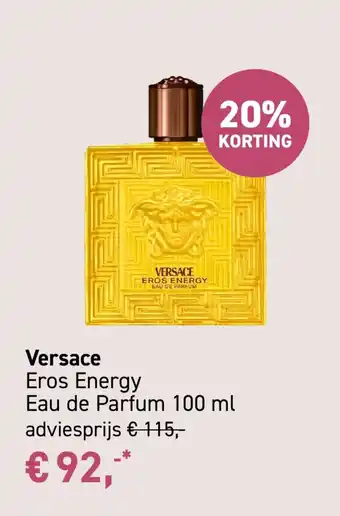 Mooi parfumerie Versace Eros Energy aanbieding