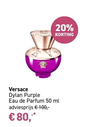 Mooi parfumerie Versace Dylan Purple aanbieding