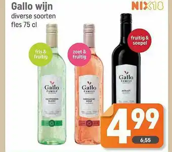 Dagwinkel Gallo Wijn aanbieding